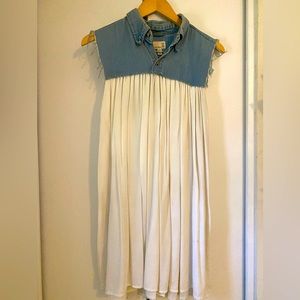 Urban Renewal Denim and White Dress Size Small